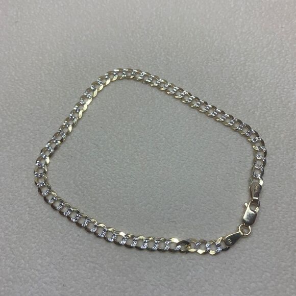 Curb link bracelet 14k solid gold perfect - Picture 7 of 16